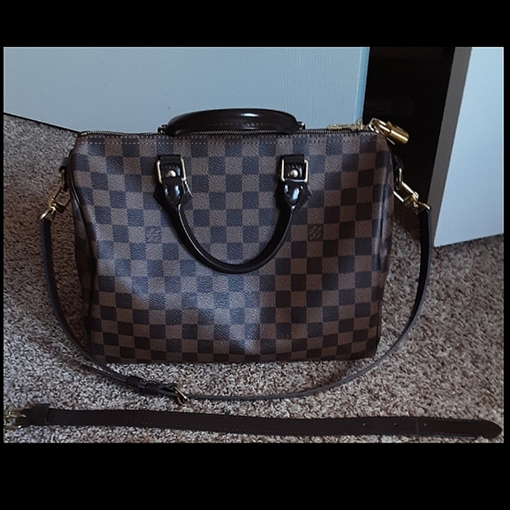 TRADED ❤️ Louis Vuitton DE Speedy 30 Bandouliere - Picture 2 of 16